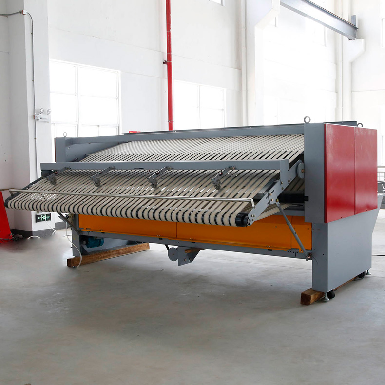 
		旅馆洗衣房布草折叠机怎样装置？？
		